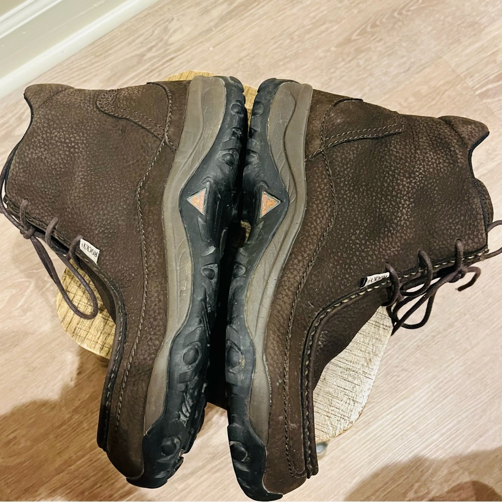 Men's Rocky Brown Leather Boots - Picture 6 of 10